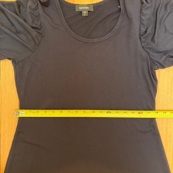 Karen Kane Erin A-Line scoop neck Jersey Dress in Navy size L - Picture 9 of 10